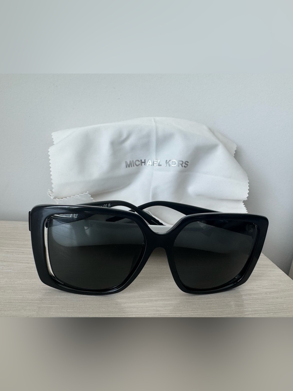 Michael Kors Women’s Black Oversized Square Sunglasses